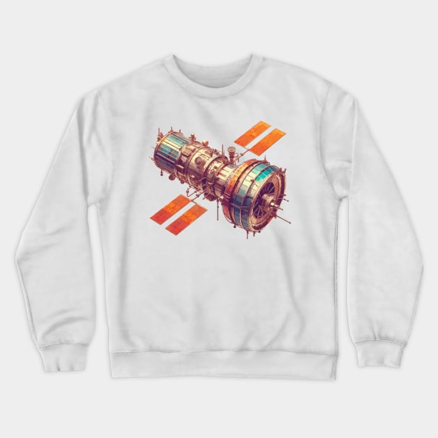 Satellite Crewneck Sweatshirt by Vehicles-Art